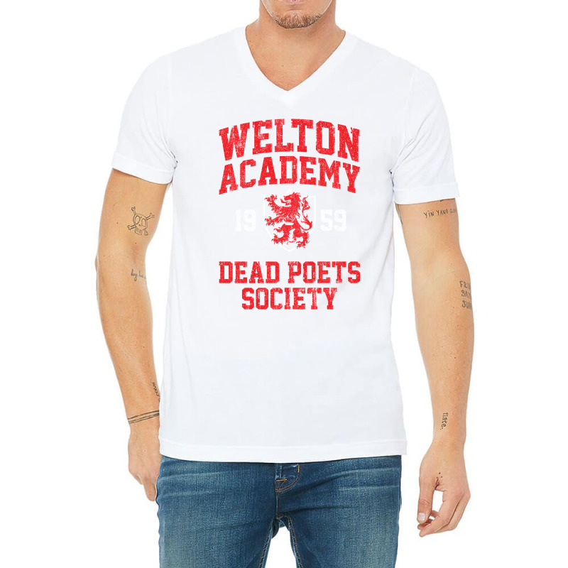 Welton Academy Dead Poets Society V-Neck Tee by enaitzriskusq | Artistshot