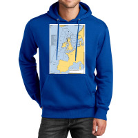 Uk Shipping Forecast Map  Blue Nostalgia Cute Unisex Hoodie | Artistshot