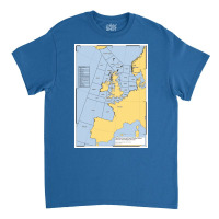 Uk Shipping Forecast Map  Blue Nostalgia Cute Classic T-shirt | Artistshot