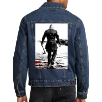 Vikings Poster Tumblr Men Denim Jacket | Artistshot