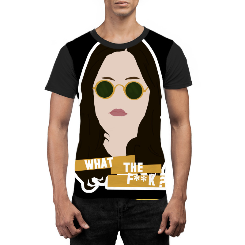 Wtf Motivational Rae Poster Blue Graphic T-shirt | Artistshot