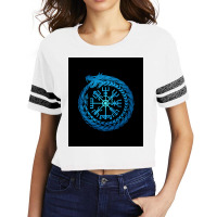 Vegvisir Jormungandr World Serpent  Quote 80s Scorecard Crop Tee | Artistshot