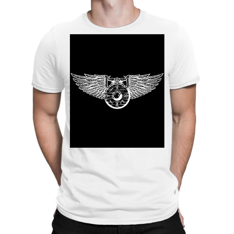 Viking Shield Wing Helmet  Blue Love T-shirt | Artistshot