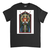 Warrior Woman Surrounded By Swords  80s Nature Classic T-shirt | Artistshot