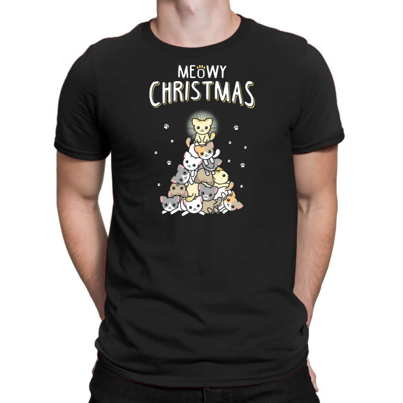 Ugly Cat Christmas Sweater Meow Christmas T-shirt | Artistshot