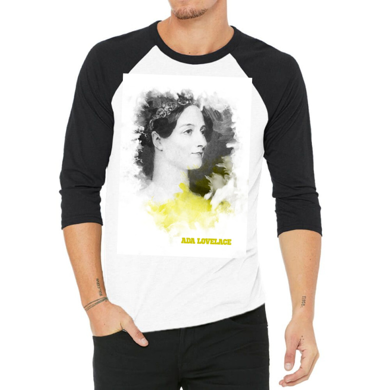 Ada Lovelace Painting Art 3/4 Sleeve Shirt | Artistshot