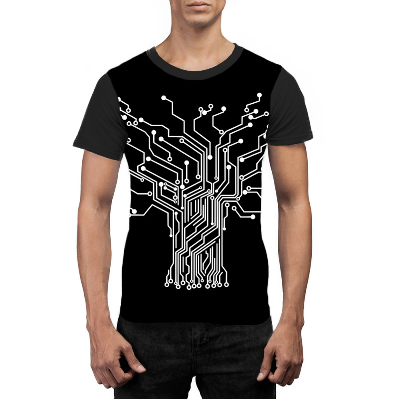 Electronics Technician Binary Tree  Electrical Engineer Graphic T-shirt by JamesArtists | Artistshot