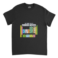 The Periodic Table Of Horror Movies Science Classic T-shirt | Artistshot