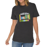 The Periodic Table Of Horror Movies Science Vintage T-shirt | Artistshot