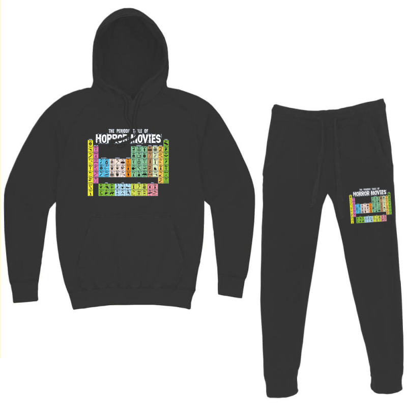 The Periodic Table Of Horror Movies Science Hoodie & Jogger Set | Artistshot