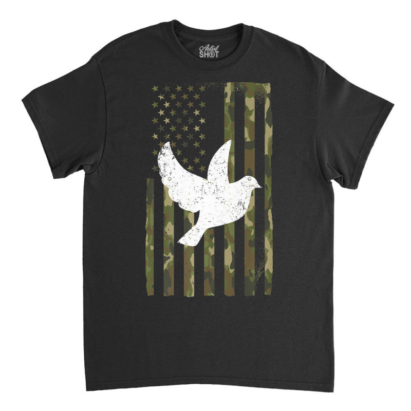 Hot Trend American Hunt Doves Hunting Camouflage Usa Flag Classic T-shirt | Artistshot