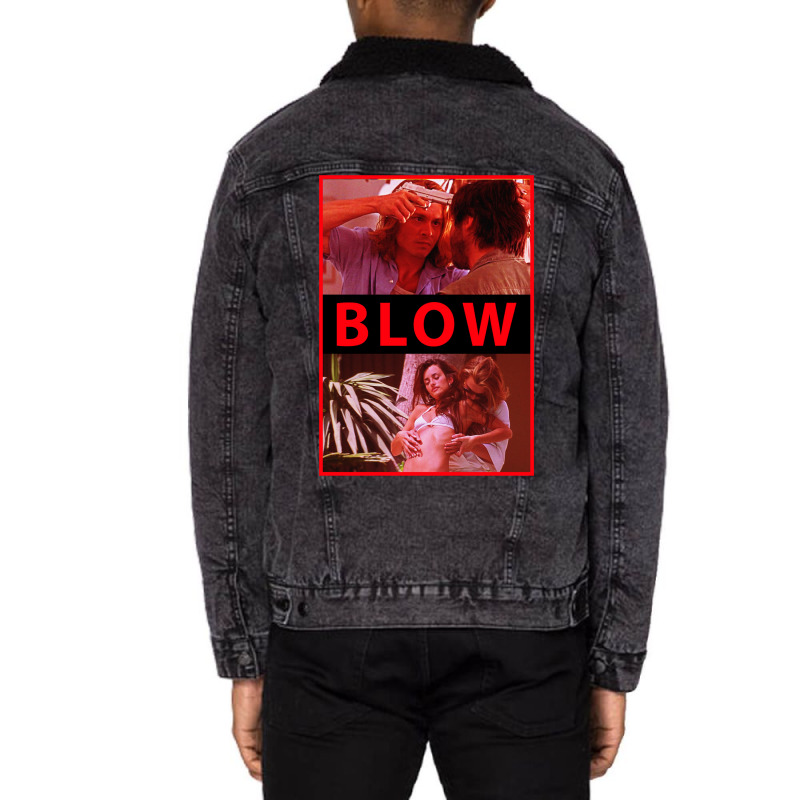 Blow Alternative Film Poster Unisex Sherpa-lined Denim Jacket | Artistshot