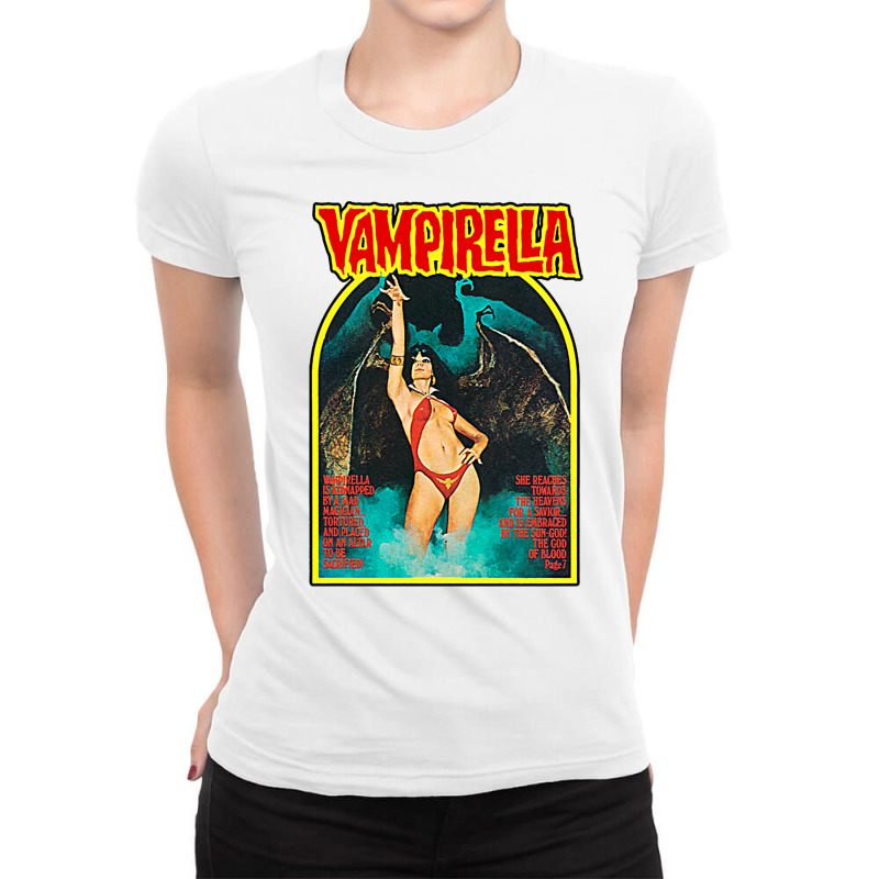 Retro Vampirella Cover T Shirt Ladies Fitted T-Shirt by remichovand | Artistshot