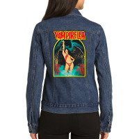 Retro Vampirella Cover T Shirt Ladies Denim Jacket | Artistshot