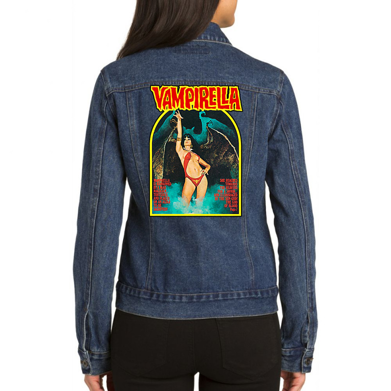 Retro Vampirella Cover T Shirt Ladies Denim Jacket by remichovand | Artistshot