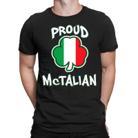 Mctalian Irish And Italian Pride Shamrock St Patricks Day T-shirt | Artistshot