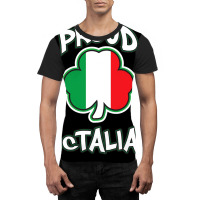 Mctalian Irish And Italian Pride Shamrock St Patricks Day Graphic T-shirt | Artistshot