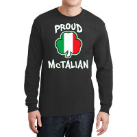 Mctalian Irish And Italian Pride Shamrock St Patricks Day Long Sleeve Shirts | Artistshot