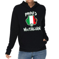 Mctalian Irish And Italian Pride Shamrock St Patricks Day Lightweight Hoodie | Artistshot