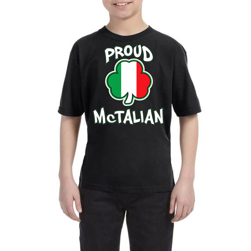 Mctalian Irish And Italian Pride Shamrock St Patricks Day Youth Tee | Artistshot