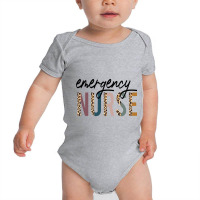 Emergency Nurse Leopard Nurse Gift Baby Bodysuit | Artistshot