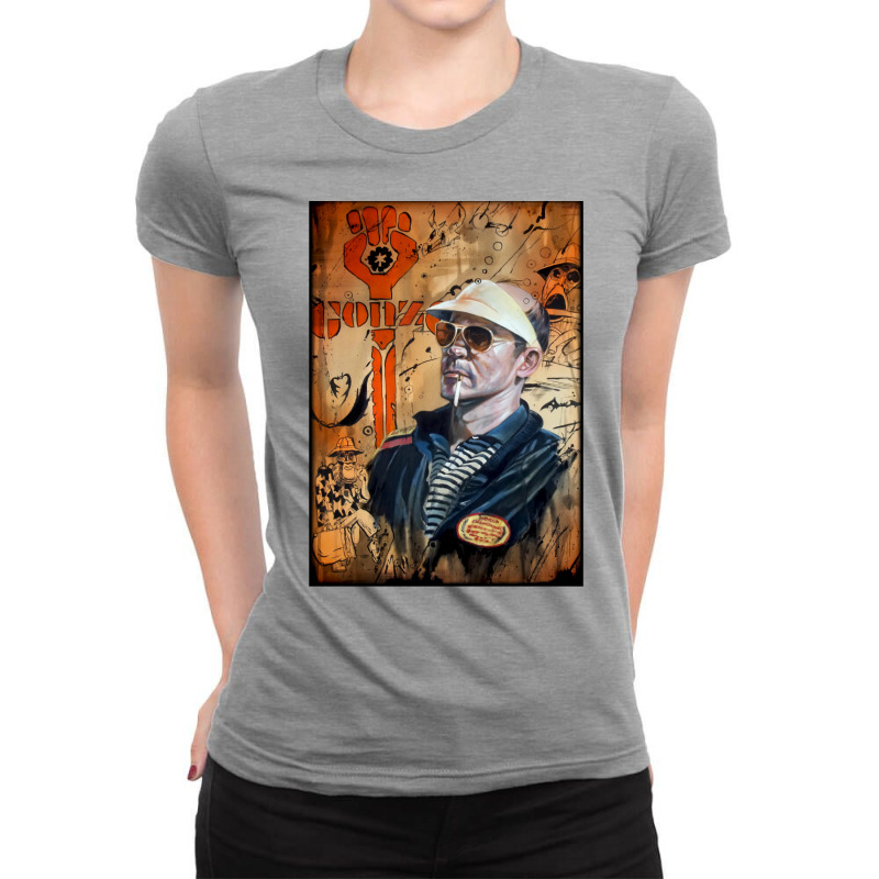 Hunter S. Thompson Tribute Ladies Fitted T-Shirt by farihiremiio | Artistshot