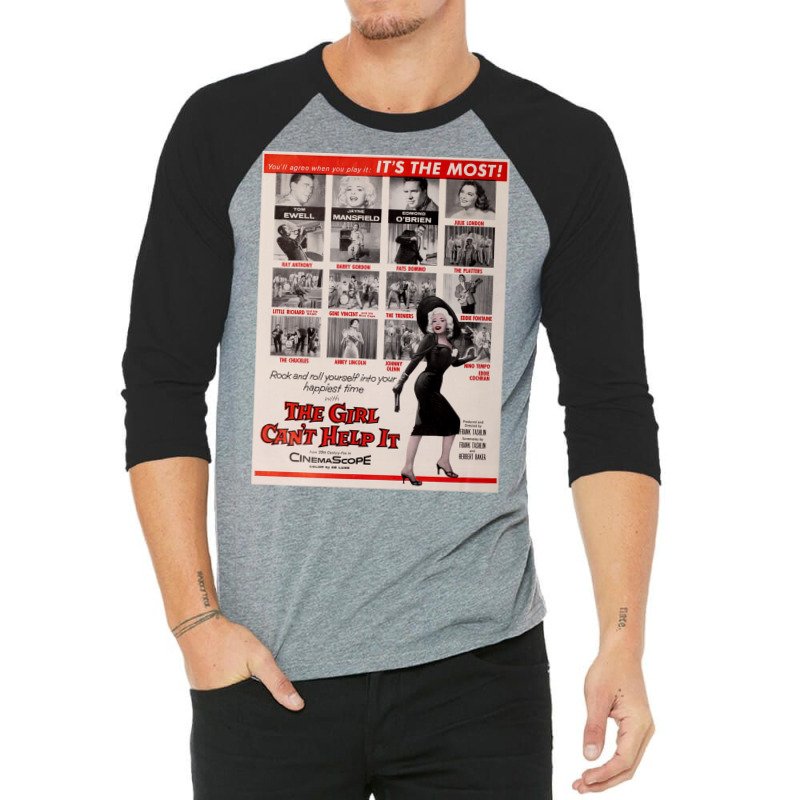 The Girl Can't Help It Jayne Mansfield Fats Domino Little Richard Gene 3/4 Sleeve Shirt by gyalpoisenga | Artistshot