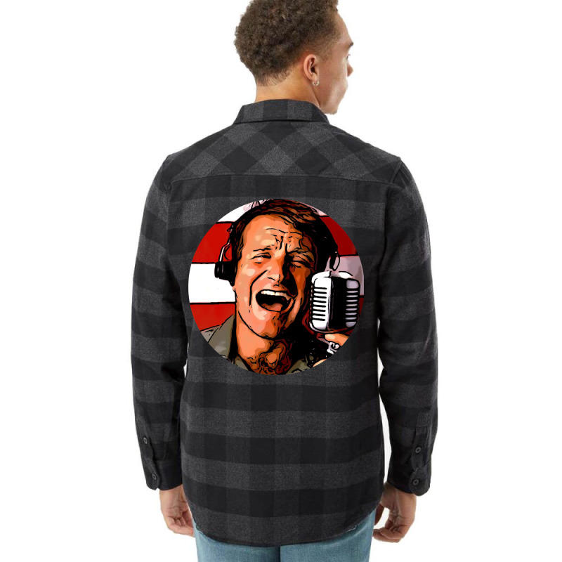 Robin Williams Comedy Legend   Robin Williams Cartoon Gifts   Acting L Flannel Shirt | Artistshot