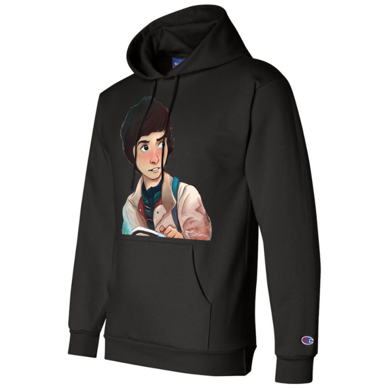 Mike Wheeler Champion Hoodie by preetynikomek | Artistshot