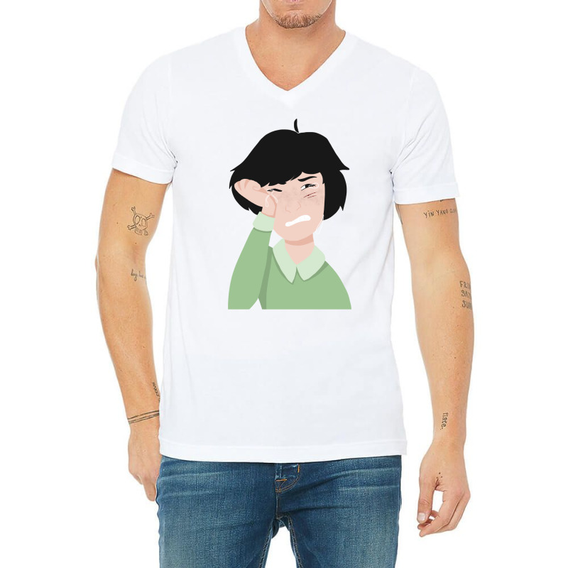 Mike Wheeler 1 V-Neck Tee by preetynikomek | Artistshot