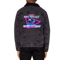 Antique Chariot And Wheelbarrow 80s Retro Fanart Unisex Sherpa-lined Denim Jacket | Artistshot