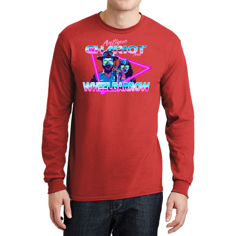 Antique Chariot And Wheelbarrow 80s Retro Fanart Long Sleeve Shirts by kakhuwoldtf | Artistshot