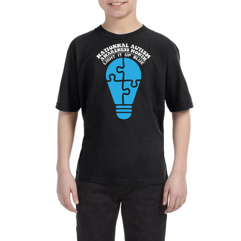 Light It Up Blue Autism Awareness Day Youth Tee by Dragon2020 | Artistshot