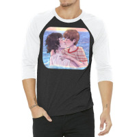 Byler Kissing In The Ocean 3/4 Sleeve Shirt | Artistshot