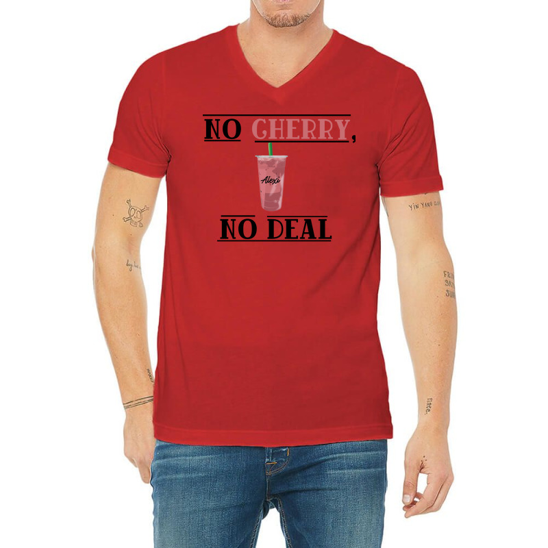 No Cherry1 V-Neck Tee by preetynikomek | Artistshot