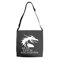 Slay Your Dragons Adjustable Strap Totes | Artistshot