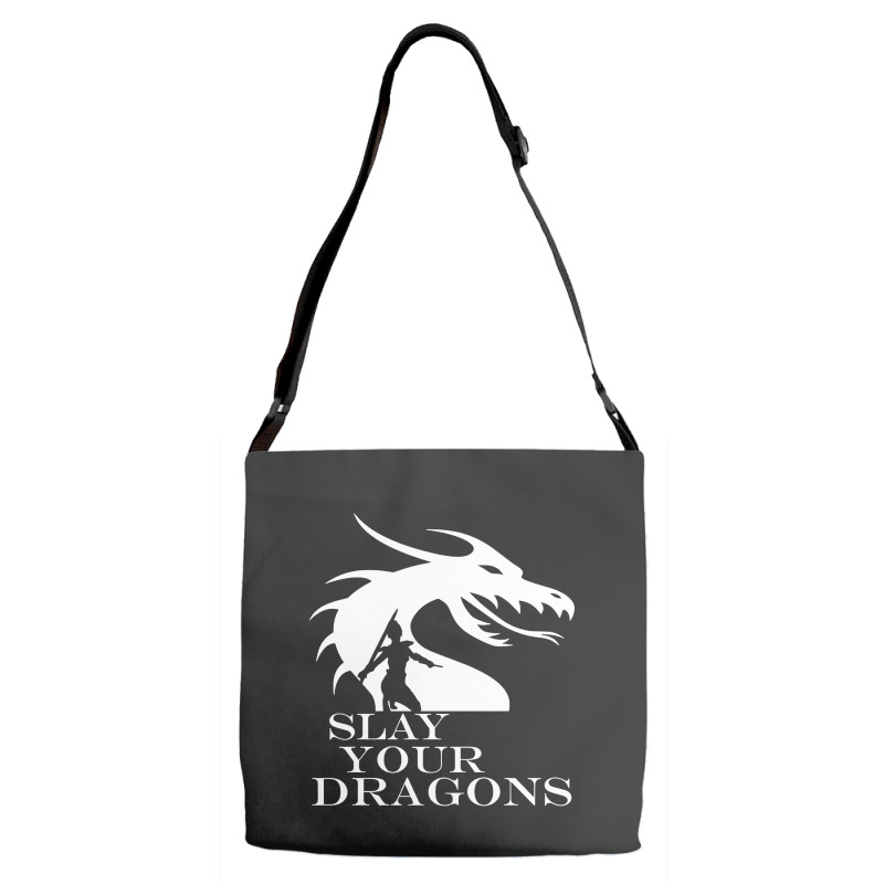 Slay Your Dragons Adjustable Strap Totes | Artistshot