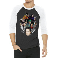 Park Chan Wook   Mash Up Tribute 3/4 Sleeve Shirt | Artistshot