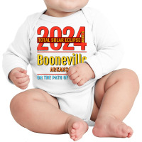 Booneville Arkansas Ar Total Solar Eclipse 2024  4  T Shirt Long Sleeve Baby Bodysuit | Artistshot