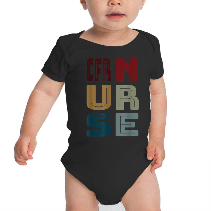 Cfr Nurse Certified Flight Registered Nurse Vintage Retro T Shirt Baby Bodysuit | Artistshot