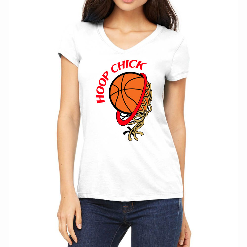 Hoop Chick Women's V-neck T-shirt | Artistshot