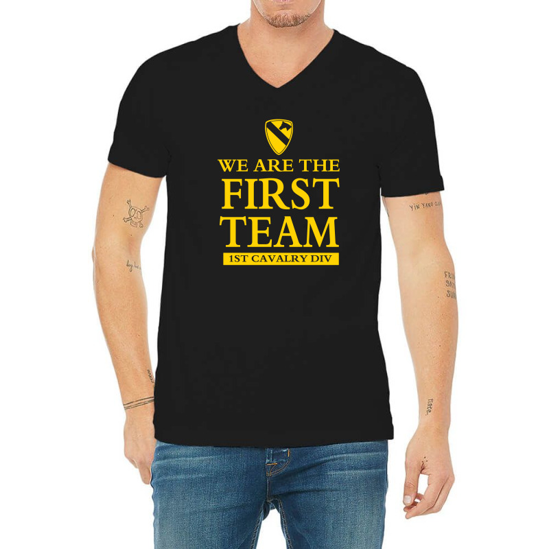 Cavalery First Team Division V-neck Tee | Artistshot