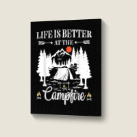 Funny Camping Saying For Men Women Kids Camper Camp Campfire T Shirt Portrait Canvas Print | Artistshot