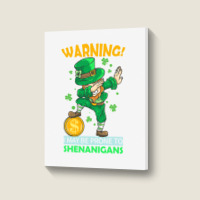 St Patricks Day Irish Dabbing Leprechaun St Patrick S Day Portrait Canvas Print | Artistshot