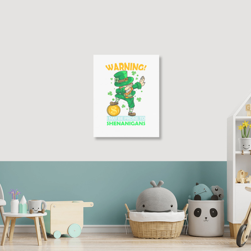 St Patricks Day Irish Dabbing Leprechaun St Patrick S Day Portrait Canvas Print | Artistshot