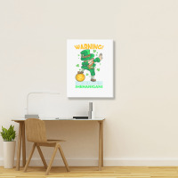 St Patricks Day Irish Dabbing Leprechaun St Patrick S Day Portrait Canvas Print | Artistshot