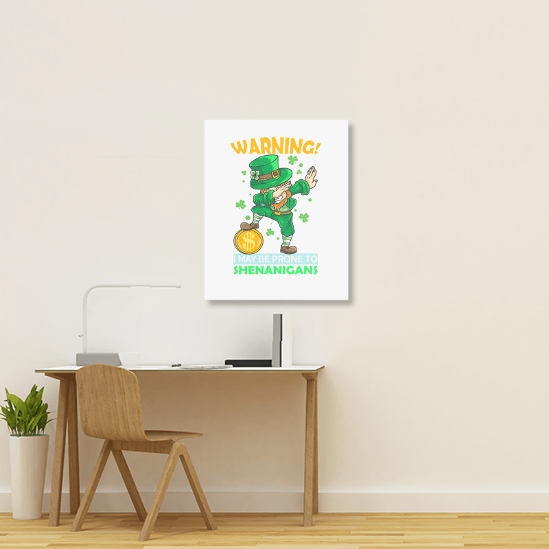 St Patricks Day Irish Dabbing Leprechaun St Patrick S Day Portrait Canvas Print | Artistshot