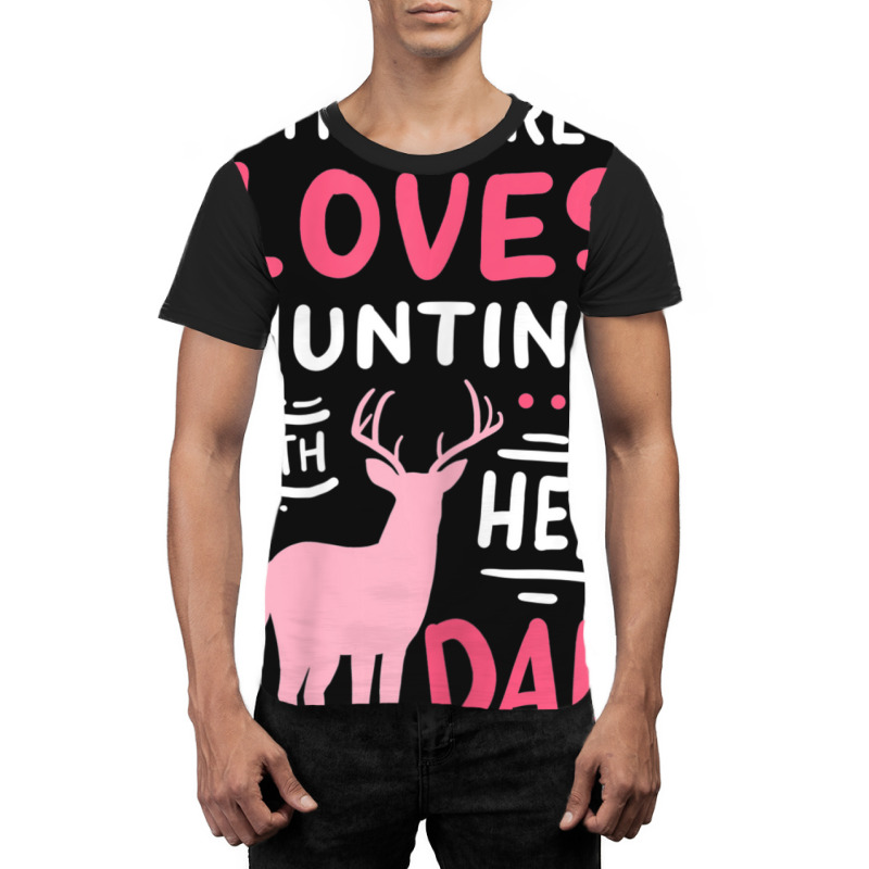 Hot Trend Hunting Girl With Her Dad Father's Day Graphic T-shirt by Estrada Link | Artistshot