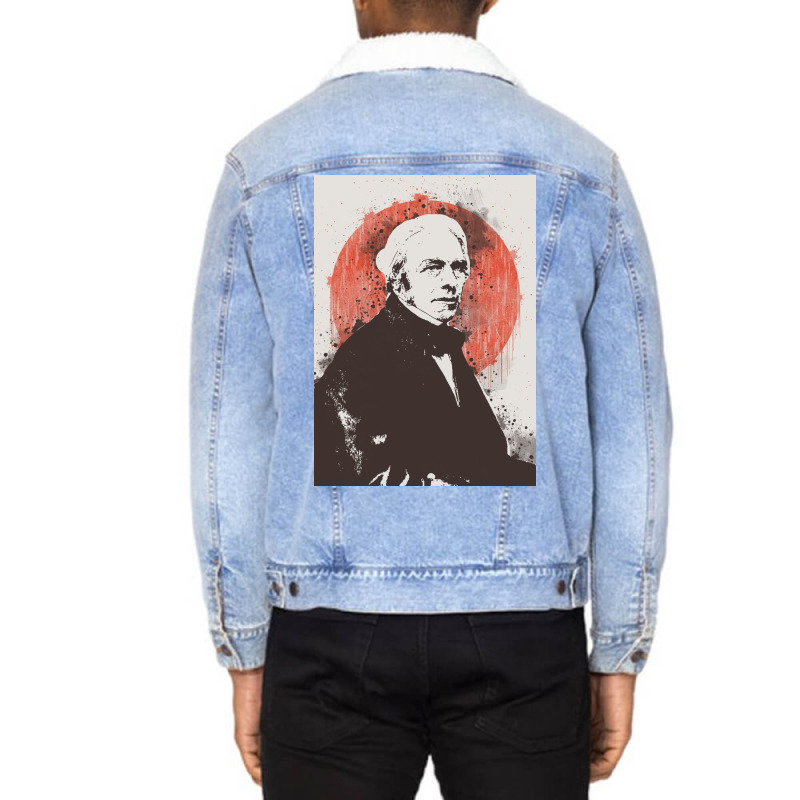 Michael Faraday Painting Unisex Sherpa-lined Denim Jacket | Artistshot