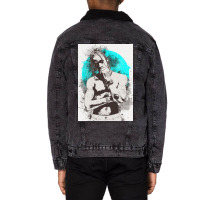 Travis Scott Painting Art Unisex Sherpa-lined Denim Jacket | Artistshot